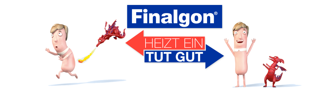 Finalgon&reg; Heizt ein. Tut gut.